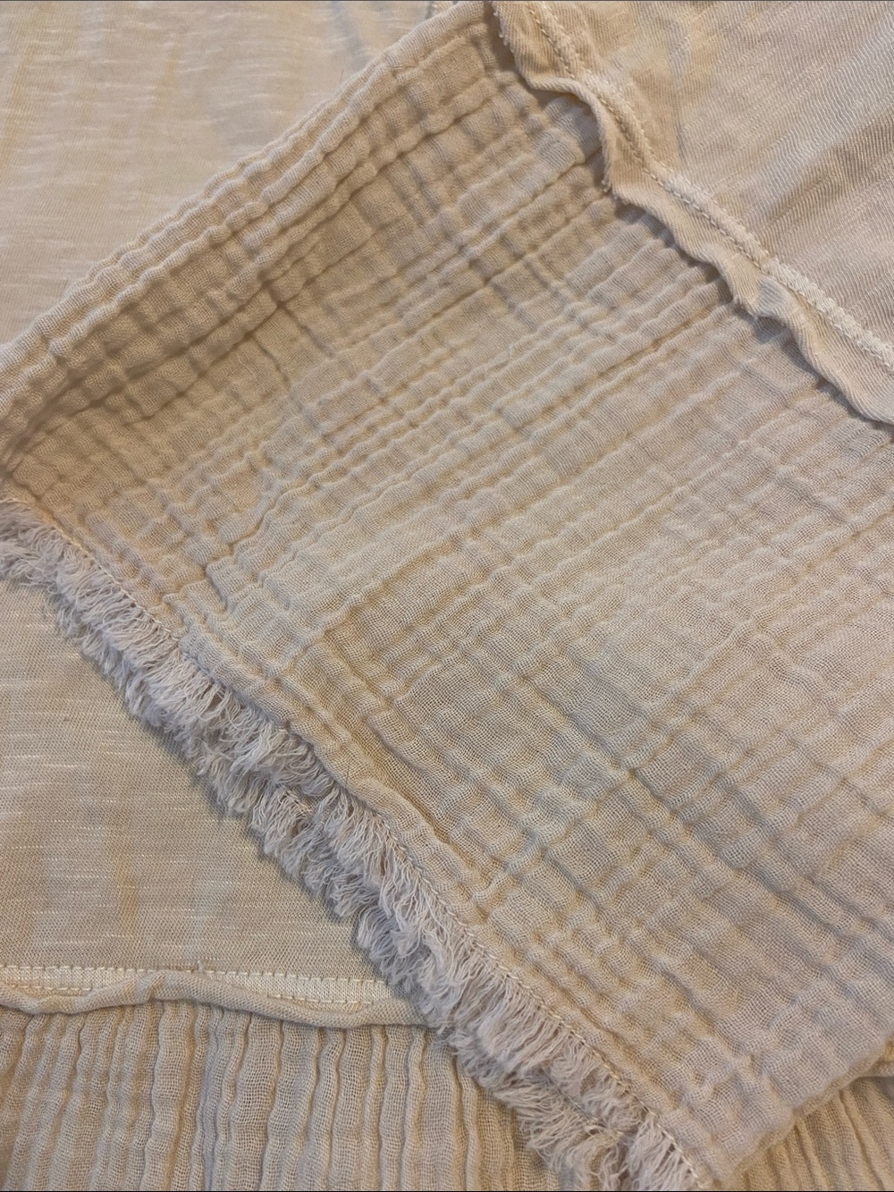 Wonderly Beige Short-Sleeve Tiered Henley Tunic - Picture 7 of 10